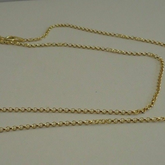 Italian Rolo Yellow Gold 18" Necklace - Picture 4 of 5